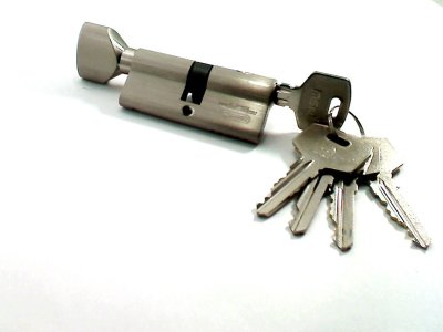 На картинке «Механизм цилиндровый "MSM Латунь" ЦМВ 60-5К 5 ключей/вертушка, хром (CP)»