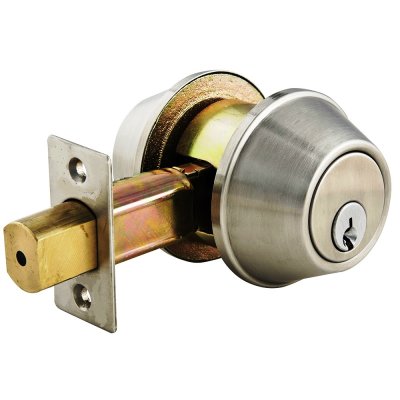 На картинке «Замок врезной "Deadbolt-Master Lock" хром»