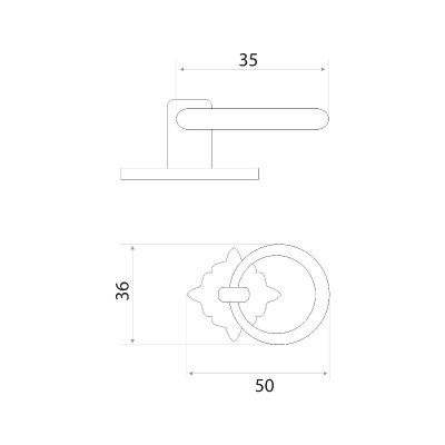 На картинке «Ручка-подвеска "2056"(14.136.30) медь*»