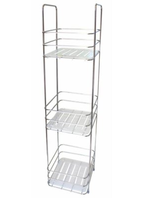 На картинке «Этажерка хром 3-ая с пласт. вставками W4869»
