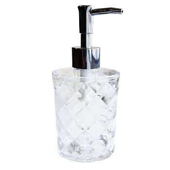 Дозатор для жидкого мыла коллекция Ice, пластик