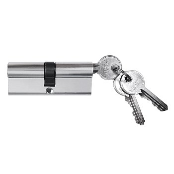 Механизм цилиндровый Vrata ЦМ 70(35_35) алюминий 3 ключа, хром