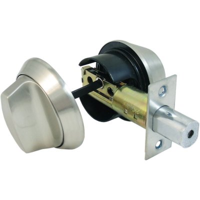 На картинке «Замок врезной "Deadbolt-Master Lock" хром»