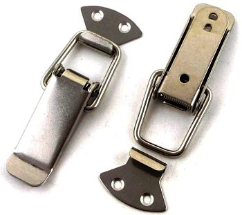 Замок защёлка Лягушка AL-102 большой подпружиненный