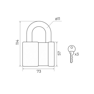 На картинке «Замок навесной ВС-1 4-80 мм С MARLOK»