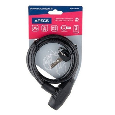 На картинке «Замок велосипедный "Apecs" PD-81-80 СМ»