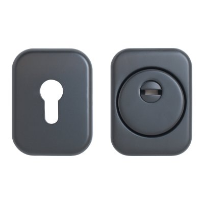 На картинке «Броненакладка для ц/м БУЛАТ БНД 04.02 ФОРТЕ матовый  черный»