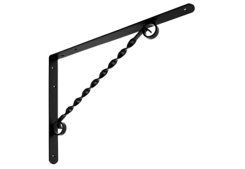 Кронштейн фигурный Домарт 350х250 черый (г.Балаково)