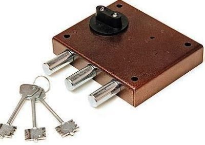 На картинке «Замок накладной "Гаражный" "Ригель" »