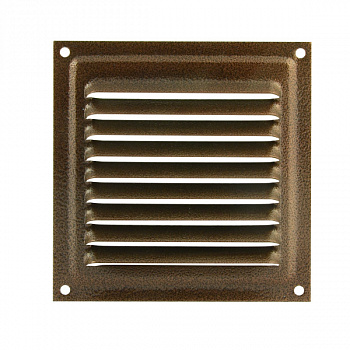 Вентиляционная решетка 100х100 полимер (бронза антик)