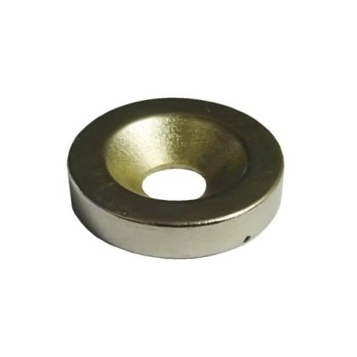 На картинке «Магнит 15 мм с отверстием, никель»