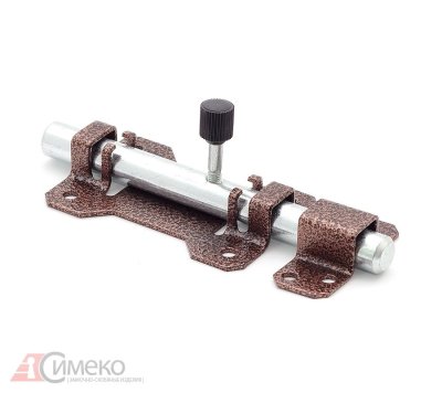 На картинке «Засов дверной "Симеко" ЗЩ 039 круглый засов, L-160мм, медь (г.Боровичи)»