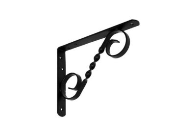 На картинке «Кронштейн фигурный "Домарт" 200х150 мод.3 витой черный »