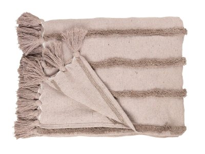 На картинке «Плед-покрывало Прованс Лабиринт, капучино, 150*200см, SI-5301C»