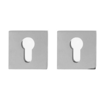 На картинке «Накладка на цилиндр Vrata "AEA20" квадрат 03, хром»