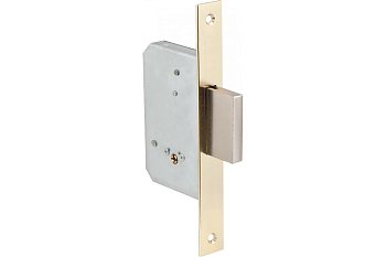 Замок врезной 157_F под KALE (35мм) 3 крестовых ключа, золото