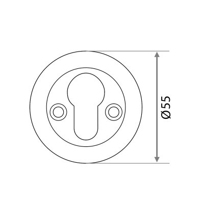На картинке «Накладка на цилиндр "Trodos" 016pz WW, белая*»