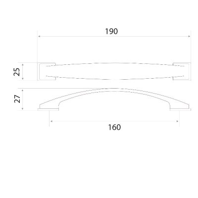 На картинке «Ручка-скоба "1473" 160 хром*»