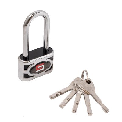 На картинке «Замок навесной БУЛАТ ВС 3-П50-01 ПЛ стальной 5кл. d=7,5мм »