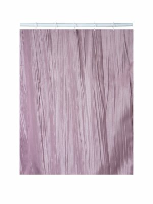 На картинке «Штора для ванной Zenfort "Tafta crash" полиэстер, 180х200см, лиловая»