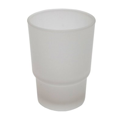 На картинке «Стакан стеклянный "Dolphin" белый матовый (CP-04)»