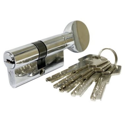 На картинке «Механизм цилиндровый "Vantage" ZC90 (35Cx55) СР 5 ключей (хром)»