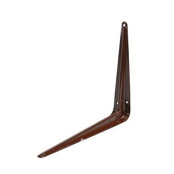 Кронштейн -полкодержатель 200х250 усиленный, коричневый (М-К)