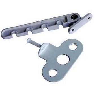 Ограничитель оконный для пластиковых окон Ликчел-Нева с гребёнкой (L-105мм) пластик белый