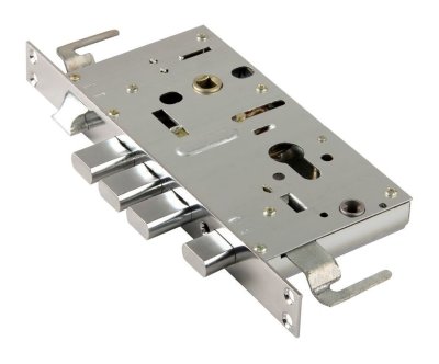 На картинке «Корпус врезного замка "2524-3Р Zohen Усиленный" 3 ригеля+задвижка»