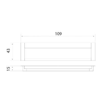 На картинке «Ручка-купе к033- 96 CP/DC хром/серебро»