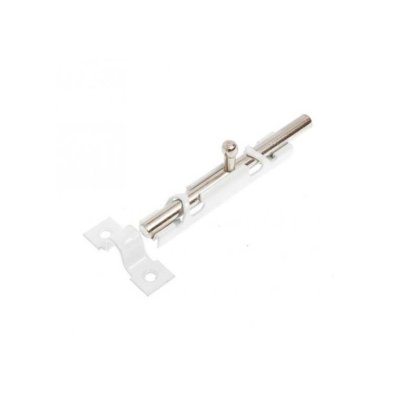 На картинке «Задвижка накладная ЗТ-12 белая с цинком»