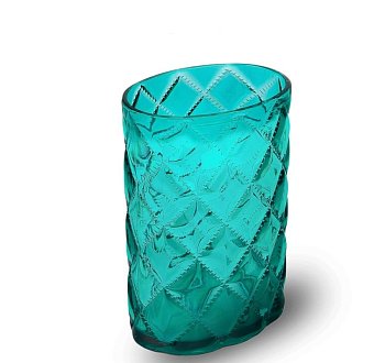 Стакан д/зубн. щеток пластик Хрусталь изумруд PS0116CA-TB