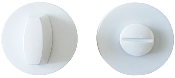 Ручка поворотная Vrata AE20AT28 круг 03, белый матовый