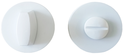 На картинке «Ручка поворотная Vrata "AE20AT28" круг 03, белый матовый»