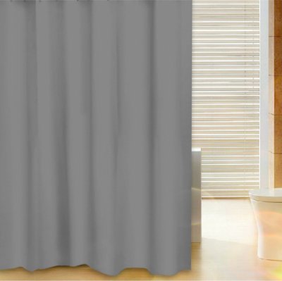На картинке «Штора для ванной Delphinium "Лавита" полиэстер 180х180см, 12 колец, серый*»