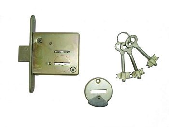 Замок врезной ЗВ 8-4 Классика сувальдный, 3 ключа