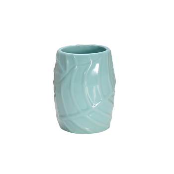 Стакан д/зубн. щеток керамика Листок мятный CE2130DA-TB