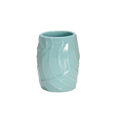 На картинке «Стакан д/зубн. щеток керамика Листок мятный CE2130DA-TB»