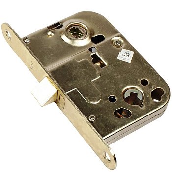 Корпус замка Trodos 2014 санузловый с ответной планкой, золото