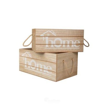 На картинке «Набор ящик д/хранения дерево 2шт DVN3210452»