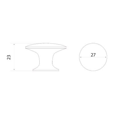 На картинке «Ручка-кнопка 14.32.06, черная»