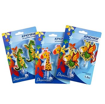 Комплект крючков пластик 