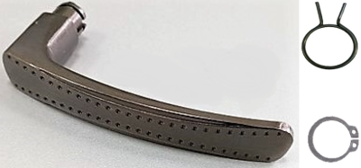 На картинке «Ручка для планки на китайскую дверь АВТОМАТ (ремкомплект) с пружиной и стопор. кольцом»