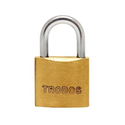 На картинке «Замок навесной "Trodos" (Box) BC-BL5-40 латунь»