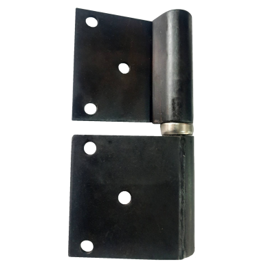 На картинке «Петля гаражная на площадке 140Х20Х47 под крепеж с оксидным покрытием (воронение) левая»