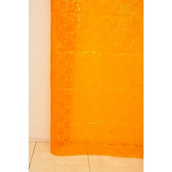 Штора для ванной Dolphin А-027 3D (6000) желто-оранжевая 180х180