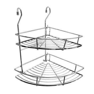 На картинке «Полка 2-ая  "Sakura" F-623 (AE-624) (L265хW240хH440) угловая на рейлинг»