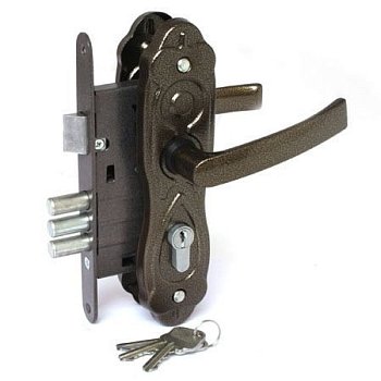 Замок врезной ЗВ4-1-7-25 Строммашина бронза (г.Могилев)