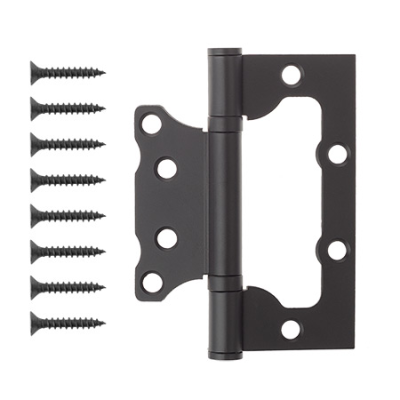 На картинке «Петля накладная Vanger 100х75х2,3-P2-BLM(черный)»