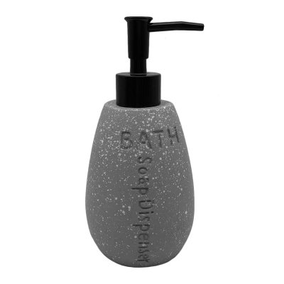 На картинке «Дозатор для жидкого мыла Delphinium коллекция "Галактика", серый»